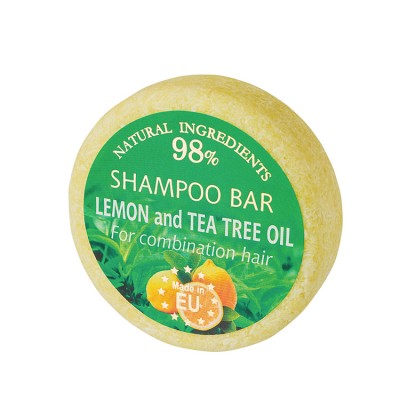 Trusted Manufacturer for Private Label Selling of Natural Lemon Tea Tree Oil Hair Shampoo Bar