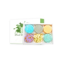 OEM Label Aromatherapy Vapor Tablets CBD Essential Oil Perfume Handmade Vegan Organic Shower Steamer Bath Bomb Gift Box