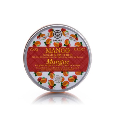 Made in EU Natural Quality Exfoliating Mango Sugar Body Scrub at Market Price