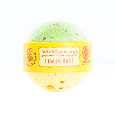 Most Popular European Private Label Saules Brand Lemongrass Smell Fizzy Bath Bomb Balls