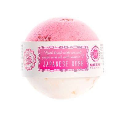 High Quality Ingredient 100% Handmade Japanese Rose Fragrance Fizzy Bath Bombs from Private Label Supplier