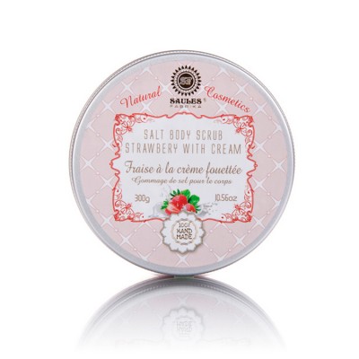 Luxury Quality Moisturizing Wholesale Price Strawberry with Cream Salt Body Scrub